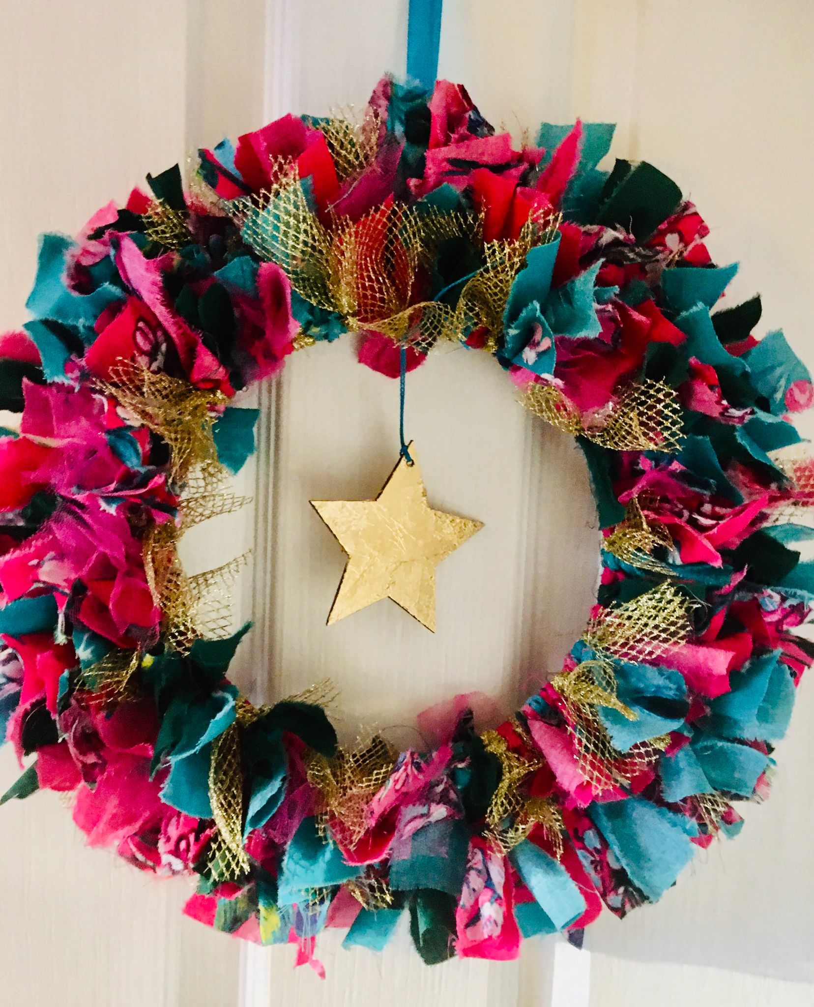 fabric wreath